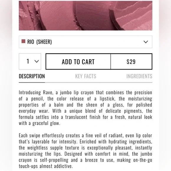 IL Makiage Rave Lip Crayon - RIO - Picture 11 of 11